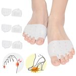 Toe Separator, Metatarsal Pads(3 Pairs), Toe Spacers, Metatarsal Pads Women, Soft&Breathable Metatarsal Cushion, Toe Straightener, Great For Bunion, Hammer Toes, Metatarsal Pain For Men & Women