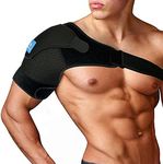 Shoulder Support Brace Adjustable for Women and Men | Shoulder Immobilizer for Torn Rotator Cuff with Compression Sleeve and Breathable Neoprene | Shoulder Pain Relief for AC Joint Dislocations