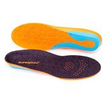 Superfeet FLEX Comfort Insoles, Athletic Shoe Inserts for Cushion and Support, Unisex, Flame, B (UK 2-3.5)