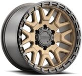 Raceline Wheels 953BZ KRANK Wheel Bronze 17X9"6X135 Bolt Pattern -12mm Offset/(4.52"B/S) Split Spoke Aluminum Passenger Car Wheels, Full Size Replacement Bronze Car Rims