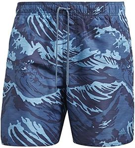 Adidas Men's Parley Swim Short, Blue, Large