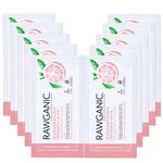 RAWGANIC Organic Intimate Hygiene Wipe Sachets | Gentle Ph Balanced, Fragrance-Free, Alcohol-Free, Flushable & Biodegradable Intimate | Set of 10 Individually Wrapped Sachets