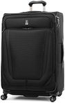 Travelpro Crew Versapack Softside Expandable Spinner Wheel Luggage, Jet Black, Checked Large 29-Inch, Crew Versapack Softside Expandable Spinner Wheel Luggage