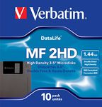 Verbatim 87410 MF2HD 3.5 Inch DS/HD IBM 1.44 MBDiskettes (Pack of 10)