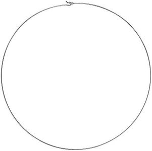 AeraVida Must Have Slim Wire Hook .925 Sterling Silver Choker Necklace