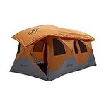 Gazelle T8 GT800SS Pop-Up Portable Camping Hub Tent, Easy Instant Set up in 90 Seconds, Sunset Orange, 8 Person, Family, Overlanding