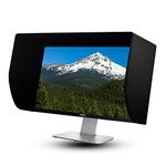 iLooker 22E 21~22 inch LCD LED Video Monitor Hood Sunshade Sunhood for Dell HP Viewsonic Philips Samsung LG EIZO NEC ASUS ACER BENQ AOC LENOVO, Fits Monitor Frame Width 505-525mm