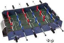 Sport Squad FX40 40” Table Top Foosball Table for Adults and Kids - Compact Mini Tabletop Soccer Game - Portable Recreational Hand Soccer for Game Room & Family Game Night - Incl. 2 Foosball Balls