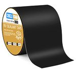 Butyl Sealant Waterproof Tape, RV Roof Tape Black, 6 Inch X 50 Feet RV Repair Sealant Tape, Stop Camper Roof Leaks, UV-Resistant, Weatherproof and Dur(6In-50FT Black)