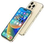 Without Logo Non-working Phone Dummy Display Model Pretend Phone toy for Phone 14 pro 6.1 inches (14pro Gold Colorscreen)