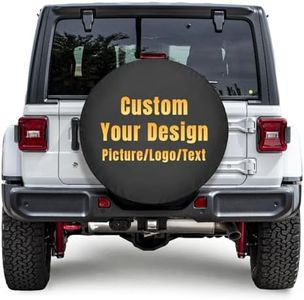 KAINSY Custom Spare Tire Cover, Personalized Wheel Tire Cover