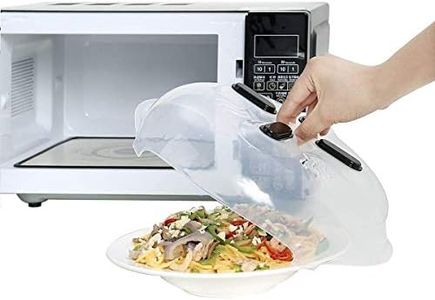 Moolten Plastic Microwave Plate Cover, Hover Magnetic Function, Safe Convenient with Steam Vent, Food-Grade PP Material, BPA-Free, FDA-Certified, Max Allowable Working: 300/150-11.5 inch, White