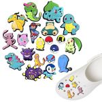 BendJoy ® 27 PCS Cartoon Shoe Crocs Charms - Cute Shoe Crocs Sticker Button Decoration for Teens Kids Adults, Stylish Crocs Accessories for Women, DIY Croc Clog Sandals Charms Shoes Decoration