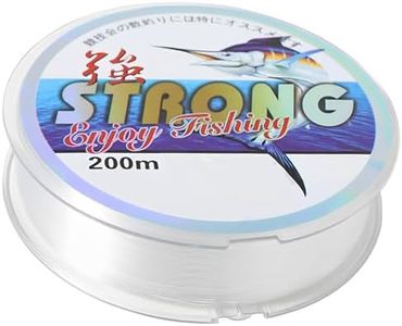 KINDOYO 200 m Filo da Pesca - Filo da Pesca Trasparente Monofilamento Filo di Nylon per Pesca 0,26 mm Invisibile Lenza da Pesca Resistente per Pesca e Artigianato