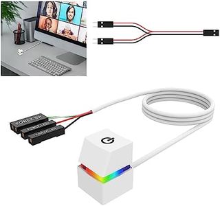 PC Power Button Desktop Case Switch: YOYIAG Desktop Computers PC Power Button, Remote Start PC Motherboard Power On Off Switch Extension Cable, External Computer Power Switch 2 m with LED Light