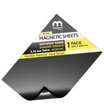 TMS Large Magnetic Sheet 60 x 42cm | Flexible Magnet Roll for Sign Making, Crafts, Die Storage, DIY Fridge Magnets and More - Motorway Grade Strength, Perfect for Van or Taxi Signs [0.8mm thick]