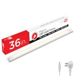 UltraPro 36 inch Plug-in Linkable Under Cabinet Lights, High/Low/Off, Warm White Light (2700K), LED Under Cabinet Lighting, Under Counter Lights for Kitchen, 44108