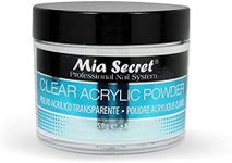 Mia Secret Clear Acrylic Powder, 2 oz - Professional Nail Powder for acrylic nails - acrylic powder - Mia Secret acrylic powder for acrylic nail kit/set - works with monomer acrylic nail liquid