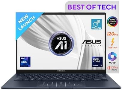 ASUS Zenbook 14,Intel Core Ultra 5 (Series 2),Thin & Light(Intel Arc iGPU/16GB/1TB/3K OLED Touch screen/14/120Hz/Windows 11/M365 Basic (1Year)*/Office Home 2024/Ponder Blue/1.28 kg) UX3405CA-PZ162WS