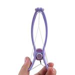 KUNJ & KEYUR Eyebrow Face and Body Hair Threading and Removal System Tweezers Kit for Women (Purple)