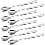 Coffee Spoon, 7.7 inch Long Spoon, 8 Pcs Stainless Steel Coffee Spoons, Tea Cocktail Mixing Spoon for Stirring