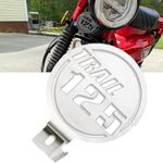 Compatible with Honda Hunter Cub 125 Trail 125 (2019-2023) Front Horn Cover Trim Guard Protector (Silver)