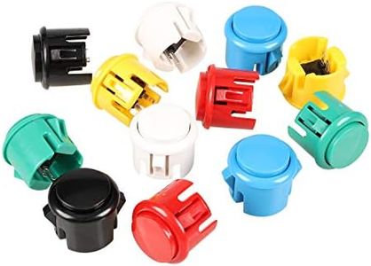 ORARE OEM 12x 30mm Push Button Switch Copy Sanwa Obsf-30 Obsc-30 Obsn-30 Buttons DIY Arcade Fighting Game Kits & Super Street Fighter Games - Each Color 2 pcs