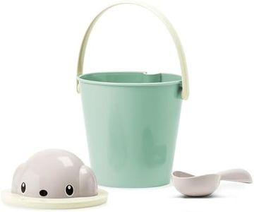 UNITED PETS Crock Secchiello Porta Crocchette per Cani, Designer Stefano Giovannoni, Made in Italy, Paletta Dosa Cibo Inclusa, Verde/Tortora