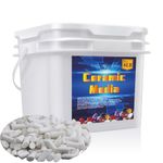 8 LBS 3/16" X 3/8" Rock Tumbling Ceramic Filler Media Non-Abrasive Ceramic Pellets for All Type Tumblers