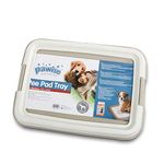 PAWISE Dog Training Pee Pad Holder Tray, Indoor Puppy Potty Pee Pad Floor Tray Dog Toilet, 24''X24', Large