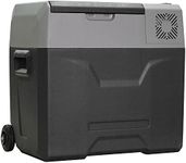 HOMCOM Car Refrigerator, Portable 12/24V Compressor Fridge Freezer, Electric Cooler Box Down to -20℃ for Camping, (50 L)