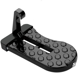 Naisfei Car Doorstep Vehicle Hooked Folding Ladder.Car Multi-Functional Latch Door Step Overlanding Gear - Rack Car Awning Accessories, Easy Roof Access Universal Fit for Most Car, SUV, Truck (Black)