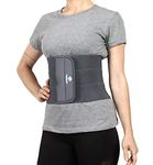 Longlife Abdominal Belt after delivery Tummy Reduction Trimmer Belly Slimming Binder for Women post pregnancy care (Grey Color (L)