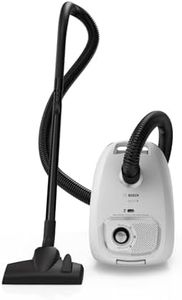 Bosch, Série 4, aspirateur avec Sac, Rayon d'action de 11 m, Sac à poussière XL, suceur pour Tissus d'ameublement, suceur Plat, Compartiment à Accessoires intégré, Blanc, BGB41WH1