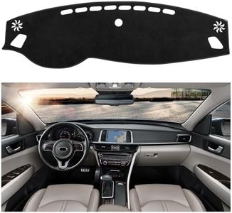 SPEEDWOW Dashboard Dash Boa rd Cover Mat Carpet Compatible for 2016-2020 Kia Optima Dashboard mat Covers Internal Accessories Black