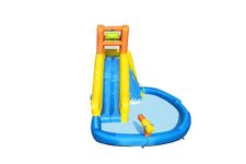 Bestway H2OGO! Inflatable Water Park | Bouncy Castle, Water Slide and Pool for Kids, with Climbing Wall, Mount Splashmore Mega Water Park, 4.35m x 2.86m x 2.67m