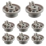 BOJACK 165314 Dishwasher Wheels Lower Rack, Dishwasher Lower Basket Rack Fit for Bosch & Thermod Dishwasher 420198 PS3439123 63016302400 (Pack of 8 Pcs)