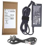 Maxelon Power Cable & HP 65W Orignal 19.5V 3.33A Ac Adapter for Pavilion x360 11 13 15, Zbook 14u G4 G5 15u 15 G3, 15-f111dx 15-f211wm 15-f233wm 15-f278nr 15-r052nr 15-r132wm Blue Tip