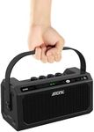 Ulumac Aroma Guitar Amp, 10W Mono Electric Guitar Practice Amp with Bluetooth 5.3 & OTG, 5-Channel Reverb/Delay Effects, 20 Drum Rhythms, LED Display, Rechargeable Mini Amplifier (No Stereo Output)