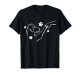 Dog And People Punch Hand Dog Friendship Fist Bump Dog's Paw T-Shirt