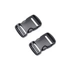 Quick Side Release Buckles 32mm Heavy Duty Plastic Side Release Buckle Clips Backpack Belt Replacement Buckle(32mm,2 Sets)