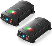 Rodent Mouse Squirrel Repellent for Car Engines, Ultrasonic Pest Control | Mouse Squirrel Rat Pest Bat Repellent, 2-Pack Battery-Powered with LED Strobe Lights Keep Away from Garage, Room, Indoor