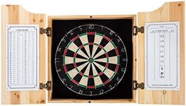 Dart Board Cabinet Set - Solid Pine