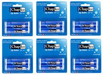 Chap Ice Lip Balm - Soothes, Protects and Moisturizes - 12 sticks (Moisture-SPF-15)