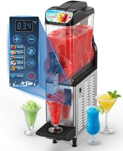 GSEICE 4Gal/15L Commercial Slushie Machine,5-in-1 Single Tank Frozen Drink Maker, Margarita & Frappe Dispenser for Bars, Restaurants, Cafe