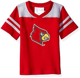 Two Feet Ahead NCAA Louisville Cardinals Toddler Boys Football Shirt, Red, 4