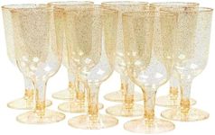 50 Disposable Plastic Wine Glasses,