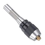 Chum Power 1/64"-1/2" Special Heavy Duty Keyless Drill Chuck with Integrated Shank, R8 Shank, Titanium Jaws