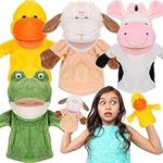 RoundFunny 4 Pcs Hand Puppet Animal