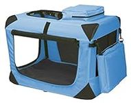 Pet Gear 3 Door Portable Soft Crate, Folds Compact for Travel in Seconds No Tools Required, Comes with Comfort Pad + Storage Bag, Steel Frame, Premium 600D Fabric, Indoor/Outdoor